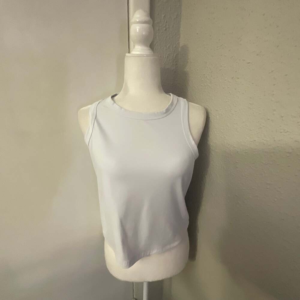 SHEIN Cropped Workout Tank Top Cutout Back S Acttivewear Athleisure Casual